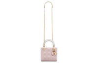 DIOR Lady Dior Sheepskin Lady Dior Bag, Shoulder Bag, Crossbody Bag, Handbag Mini Women's Milk White & Pink
