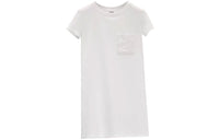 HERMES Short-Sleeved Dresses Women's White