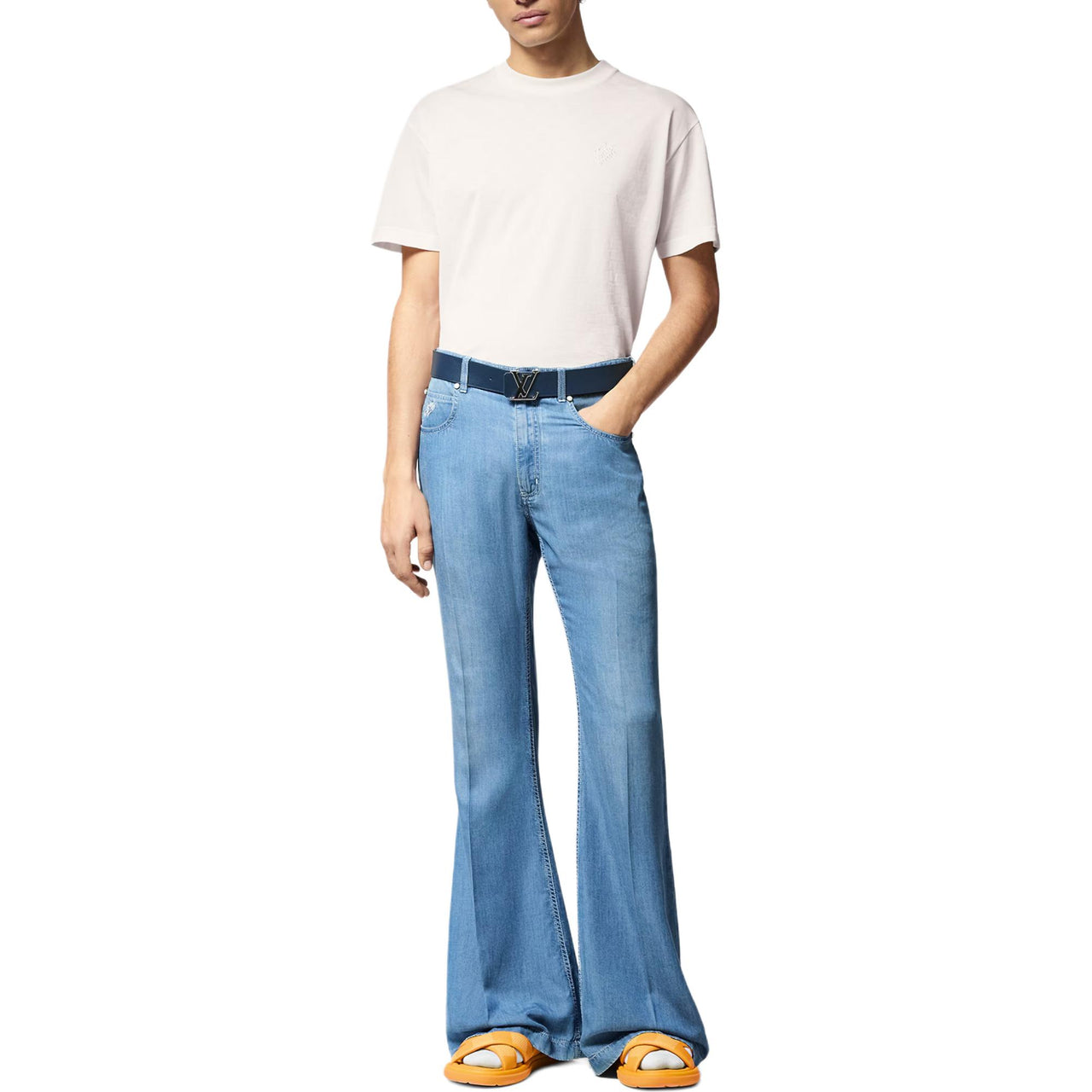 LOUIS VUITTON Damier Cotton Pique T-Shirt
