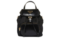 PRADA Fabric With Leather Crossbody Bag, Shoulder Bag Women's Black