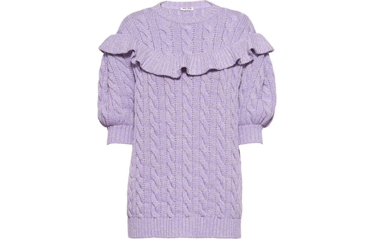 MIU MIU SS22 Sweater Women's Purple
