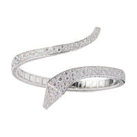 PRADA 750 White Gold 18 Ct Diamond Bracelets Women's Silver