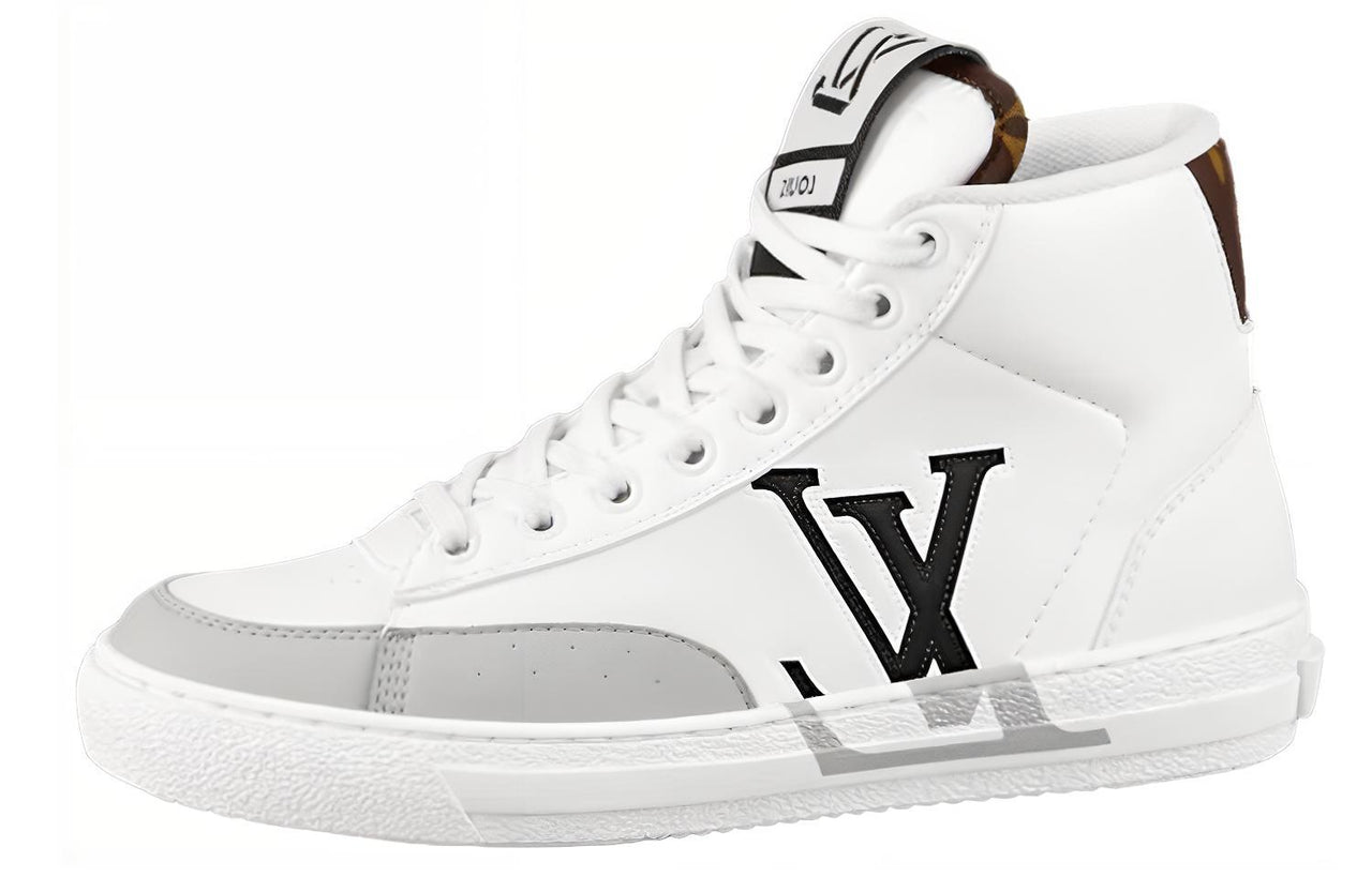 LOUIS VUITTON Charlie Ankle Sneakers 'White Grey Black' Women's