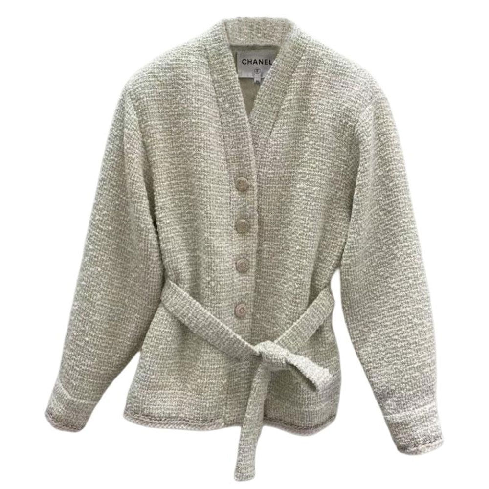 CHANEL Jackets Coats Women's White