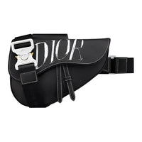DIOR Saddle Grained Calfskin Saddle Bag Messenger Bag One Shoulder Crossbody Sling Bag Men's Black
