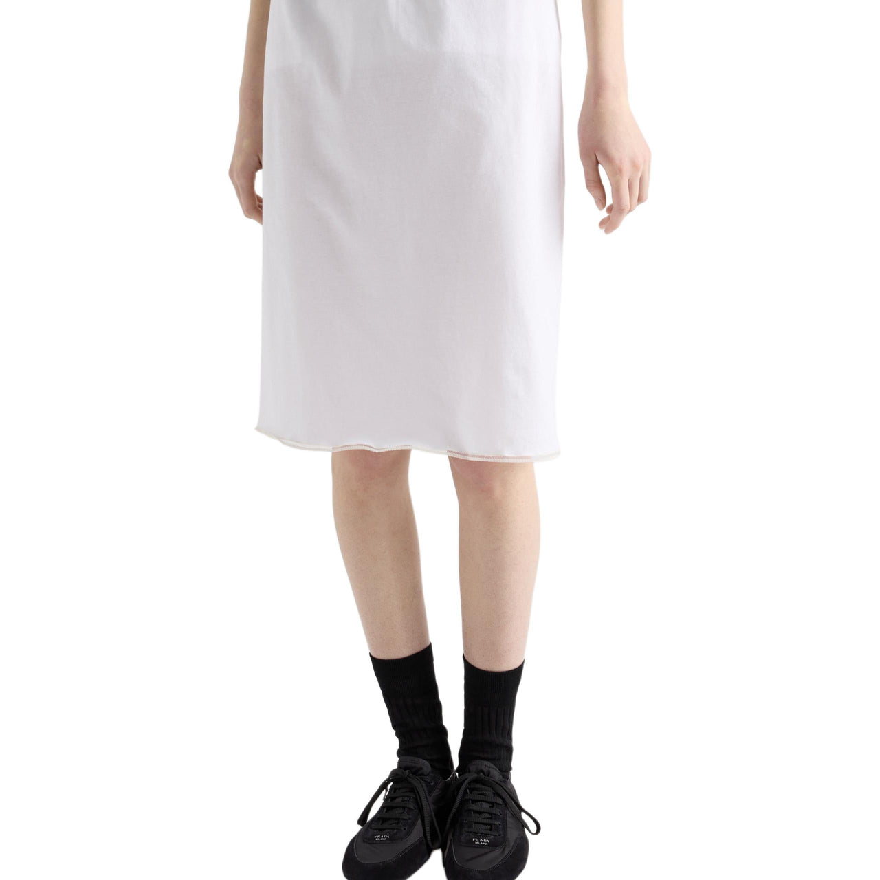PRADA Casual Short Skirts Women's White