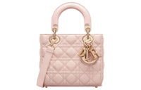 DIOR Lady Dior Sheepskin Lady Dior Bag, Shoulder Bag, Crossbody Bag, Handbag Small Size Women's Rouge Pink