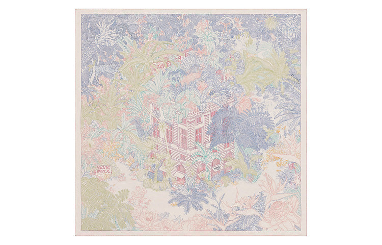 HERMES Silk Scarves Women's Pink