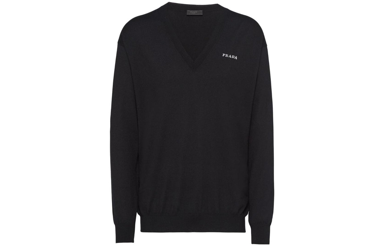 PRADA Long Sleeved V Neck Jumper