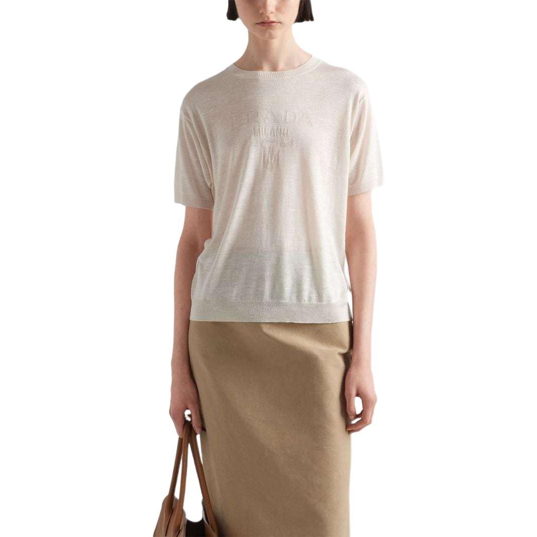 PRADA SS24 Knitwear Women's Greige
