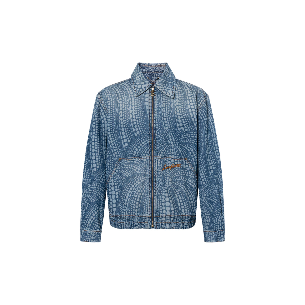 LOUIS VUITTON 2020s X Yk Dots print Denim Jacket
