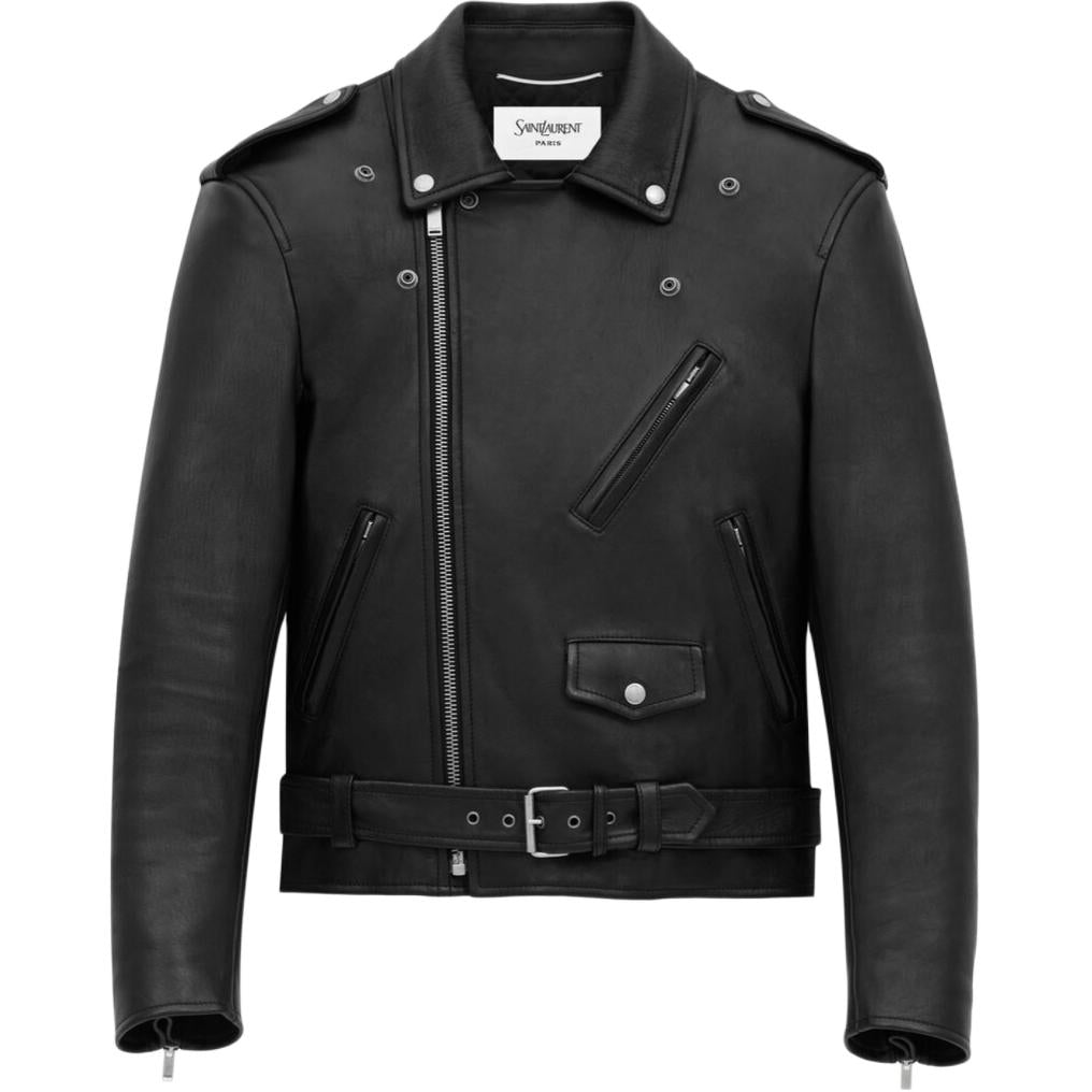 SAINT LAURENT Lambskin Biker Jacket