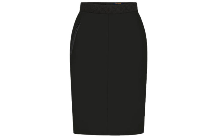 LOUIS VUITTON Casual Long Skirt Women's Black