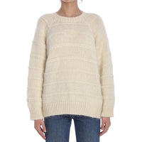 CELINE Triomphe Crew Neck Sweater In Mohair And Silk