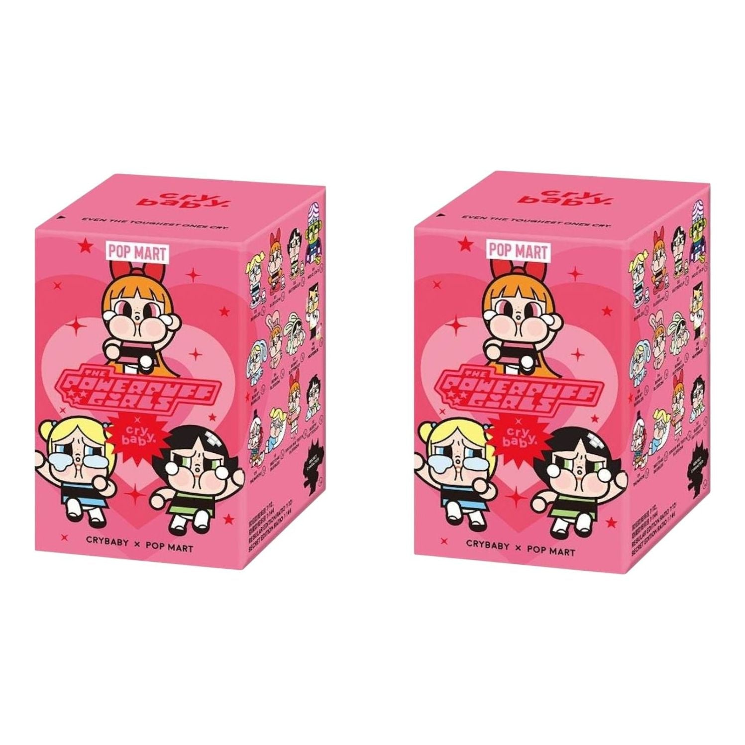 Pop Mart x Powerpuff Girls CryBaby Vinyl Figures Sealed Case (2 Blind Boxes) PPMT-2403-0009-656563247