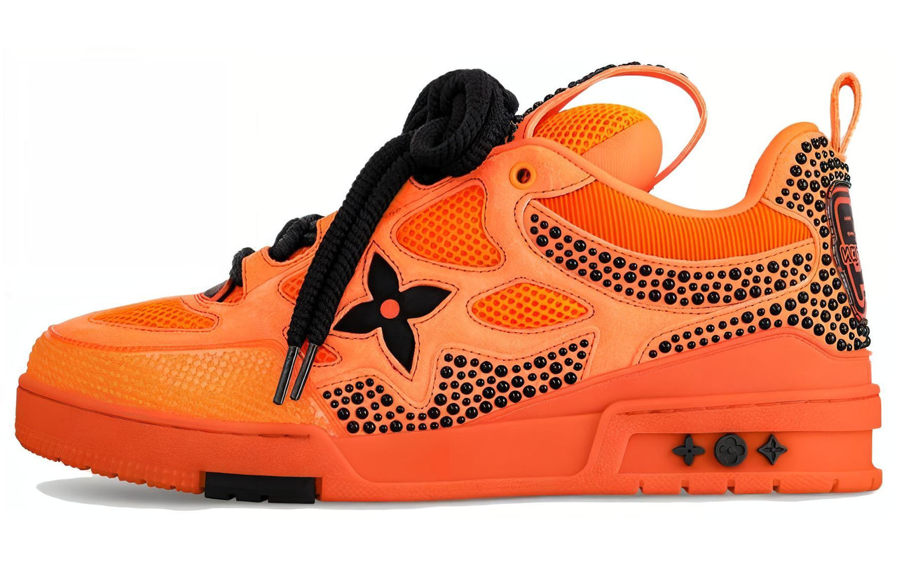 LOUIS VUITTON Skate Low-Top Skateboard Shoes Men's Orange