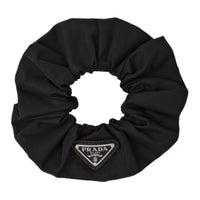 PRADA Recycled Nylon Hair Ties Women's Black