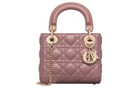 DIOR Lady Dior Sheepskin Daisie Bag Shoulder Bag Crossbody Bag Handbag Mini Women's Pink Peony