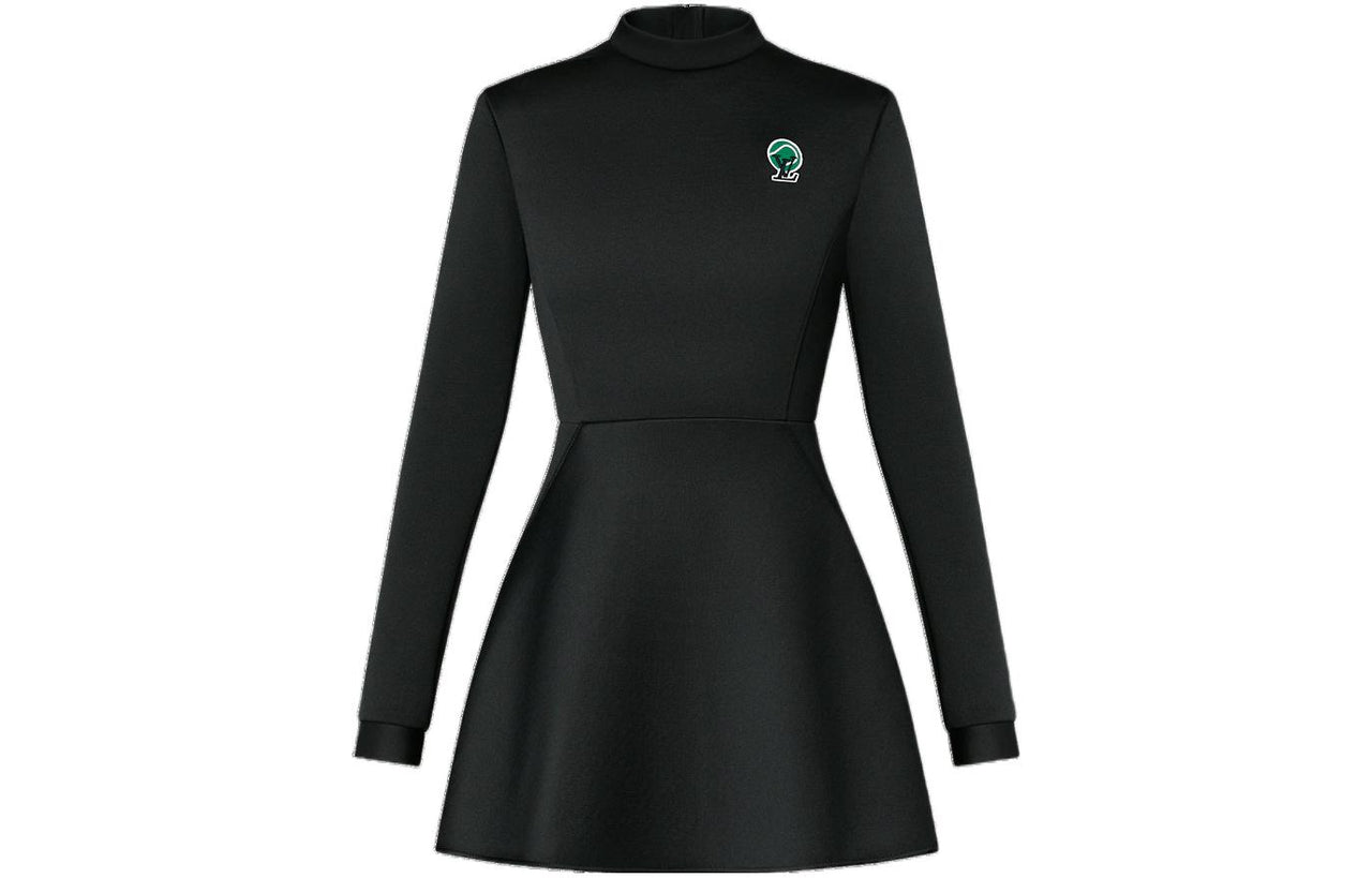 LOUIS VUITTON FW22 Long Sleeved Dress Women's Black