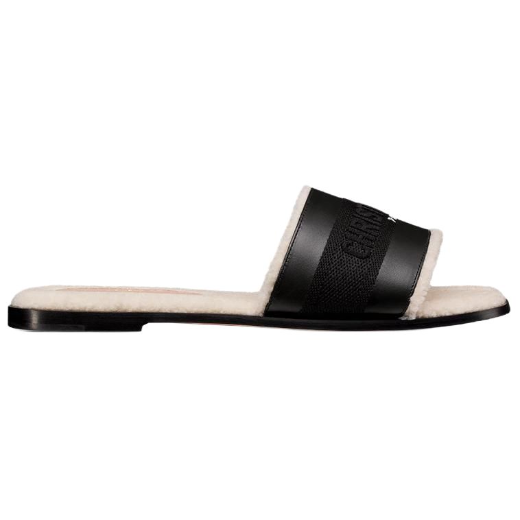 DIOR Dway Slide Slippers Women's Black