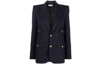 SAINT LAURENT Single-breasted Wool Blazer