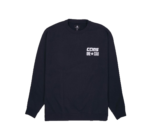 Converse CONS One Star Crew Sweatshirt 'Black' 10026900-A03