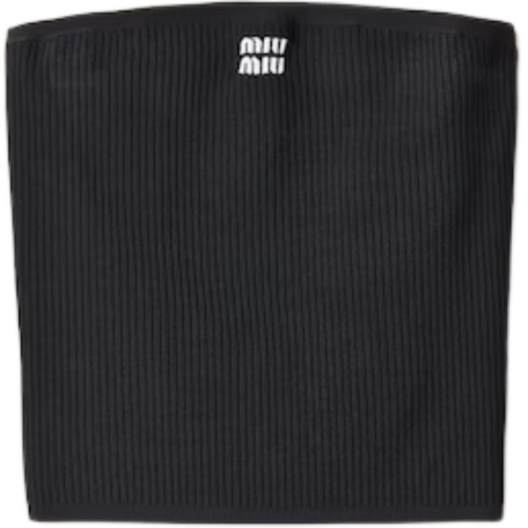 MIU MIU Strapless Top Women's Black