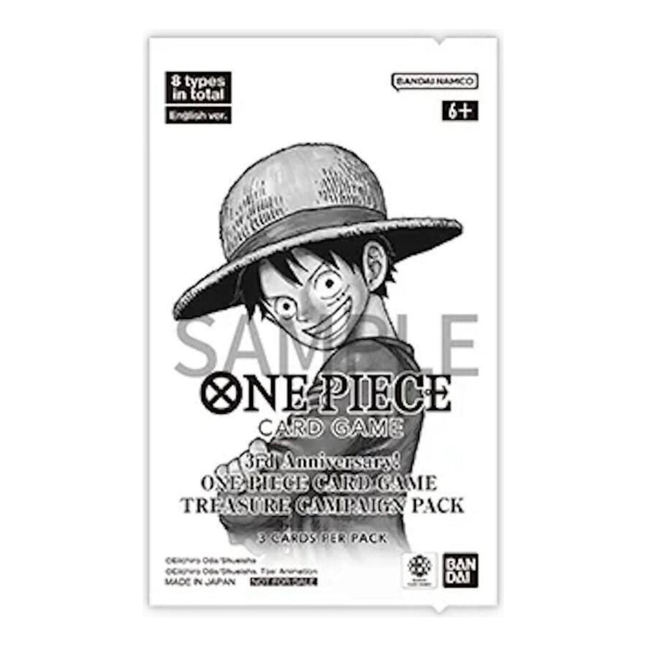 One Piece Card Eng. 3rd Anniversary One Piece Card Game Treasure Campaign Pack 810158833524-PC