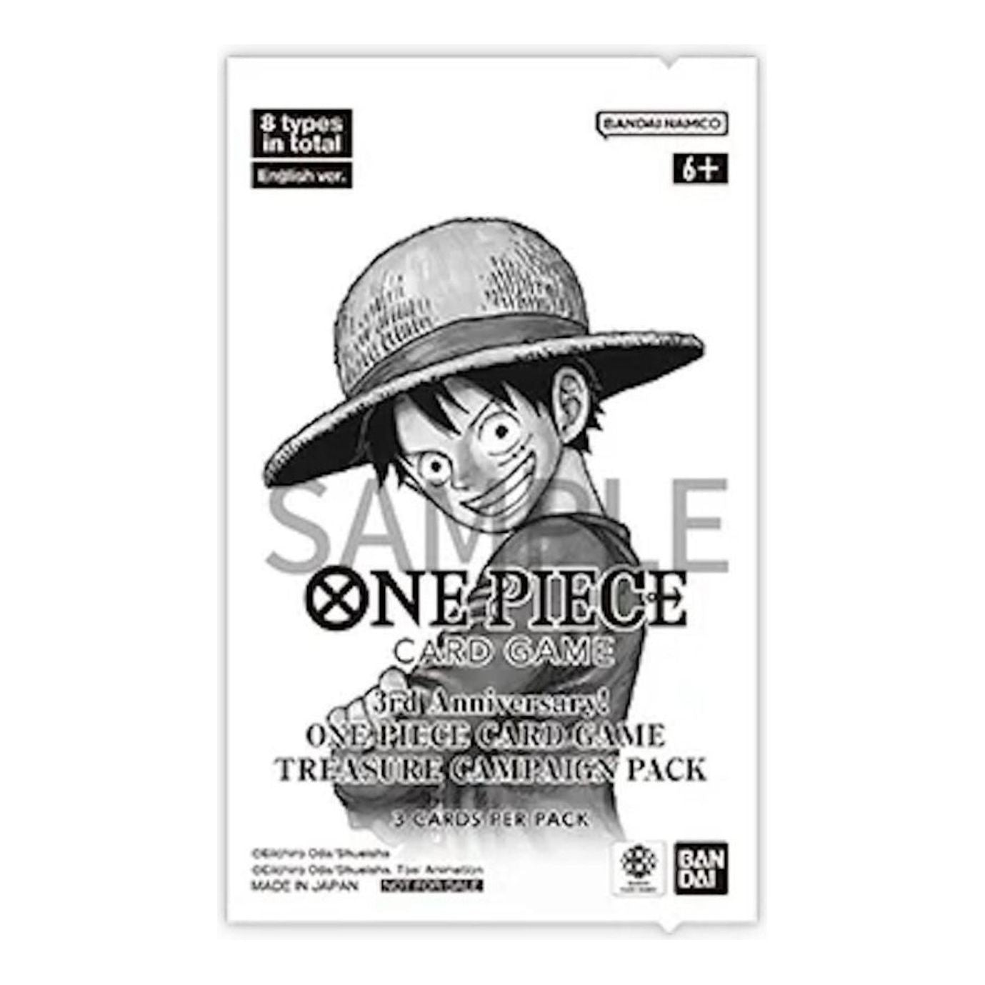 One Piece Card Eng. 3rd Anniversary One Piece Card Game Treasure Campaign Pack 810158833524-PC