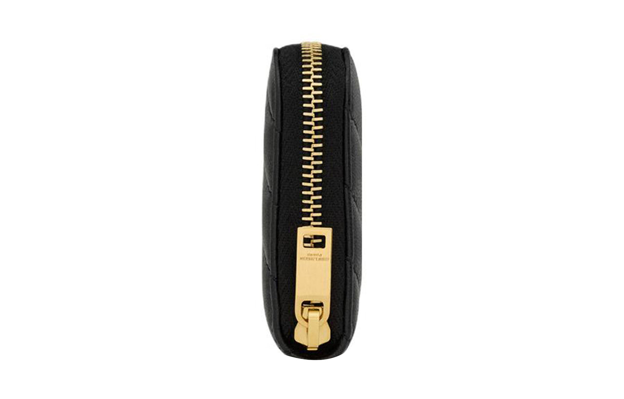 SAINT LAURENT Lambskin Wallet Women's Black