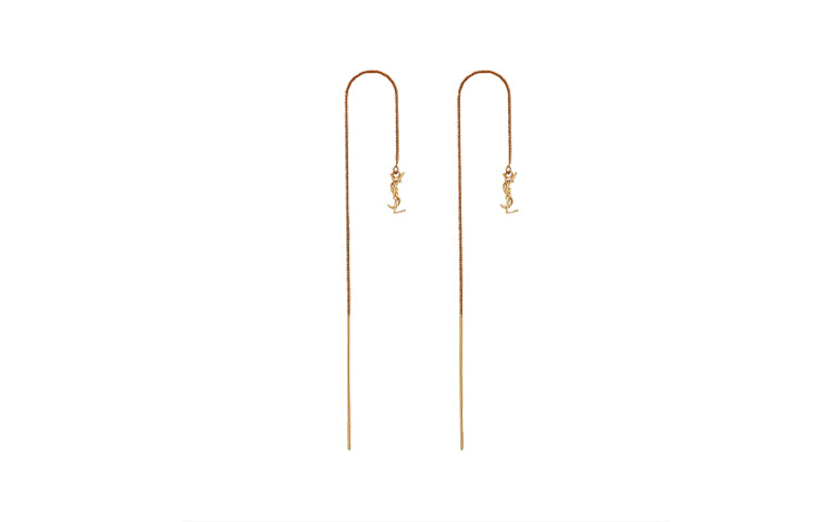 SAINT LAURENT Metal Earrings Women's Gold