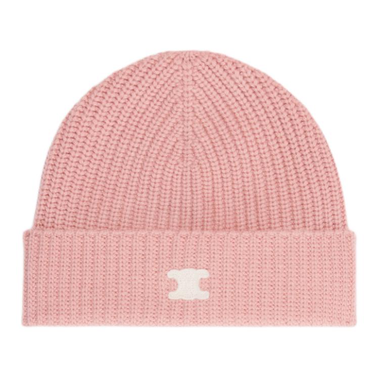 CELINE Triomphe Beanie In Heritage Cashmere