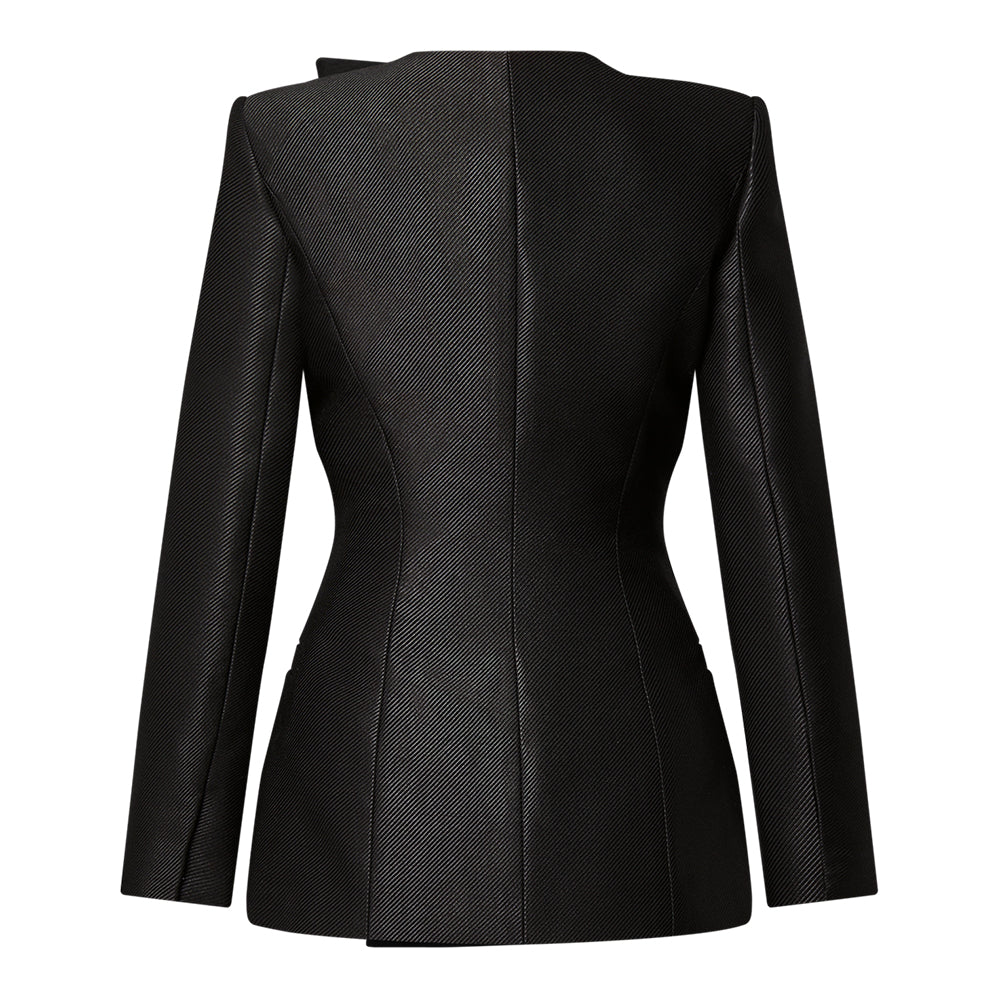 LOUIS VUITTON Asymmetrical Twill Blazer