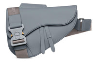DIOR Grained Calfskin Saddle Bag Messenger Bag Crossbody Bag Shoulder Bag Men's Dio Gray