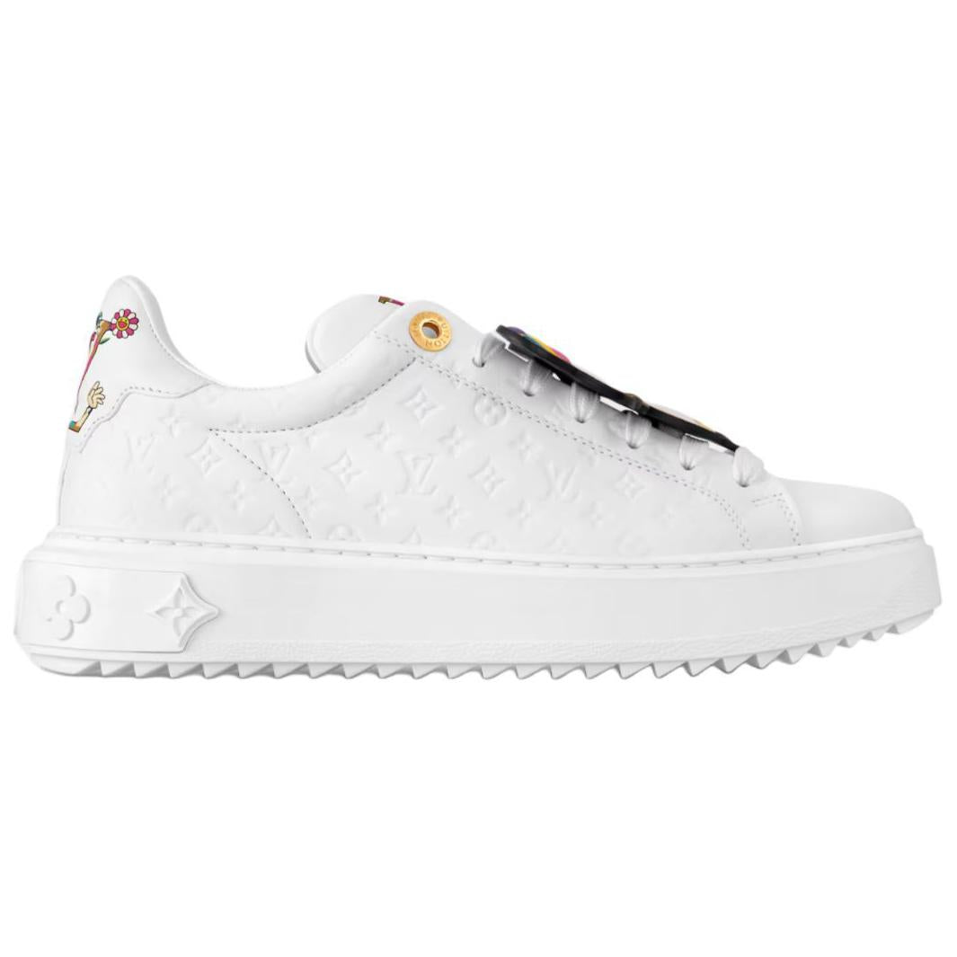 LOUIS VUITTON Time Out Low-Top Casual Shoes Women's White