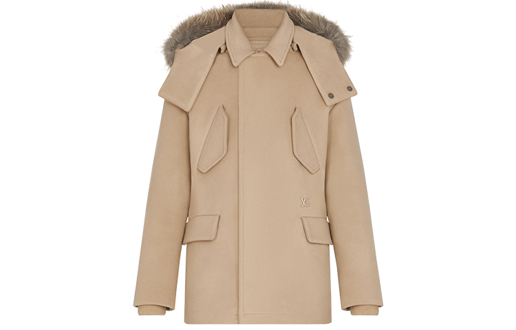 LOUIS VUITTON New Quarterly Products Of LV Parka Coats Men Khaki