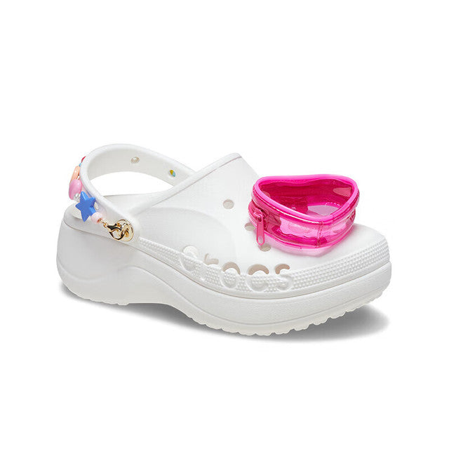 (WMNS) Crocs Baya Midsummer Platform Clogs 'White Pink' 210091-1LI