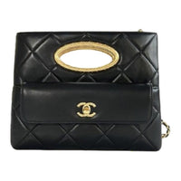 CHANEL Leather Shoulder Bag, Crossbody Bag, Handbag Women's Black