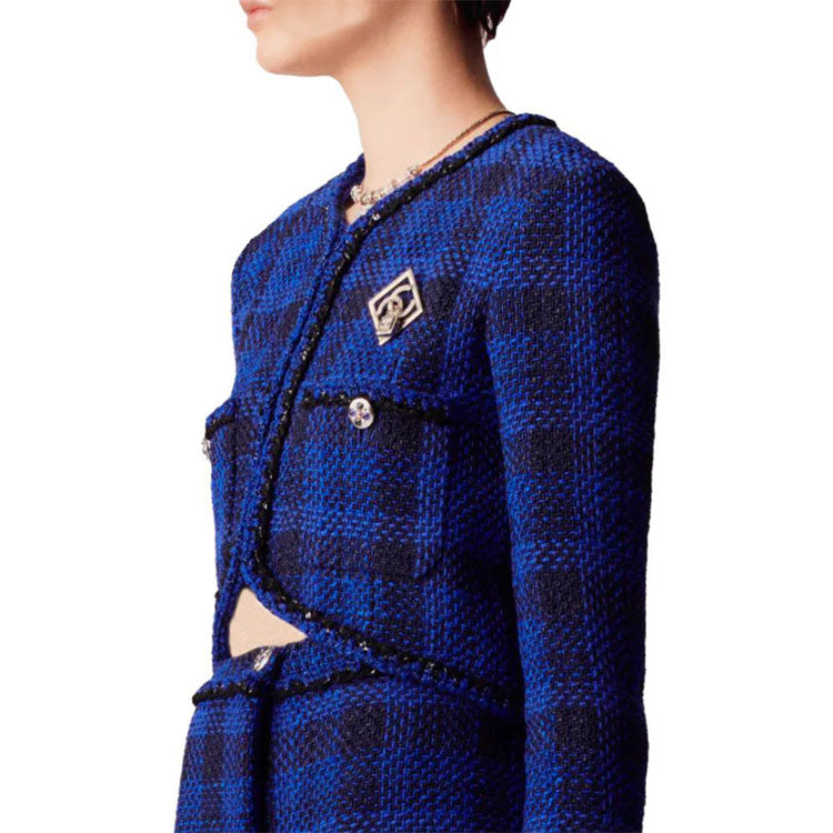 CHANEL SS23 Jackets Coats Women's Blue