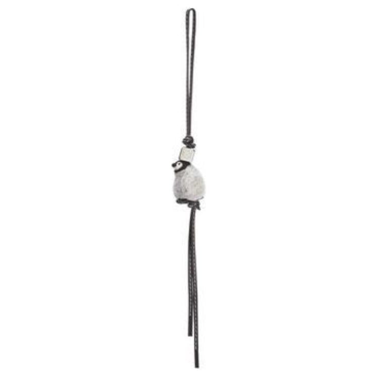 LOEWE Felt Calfskin Pendants Unisex Black