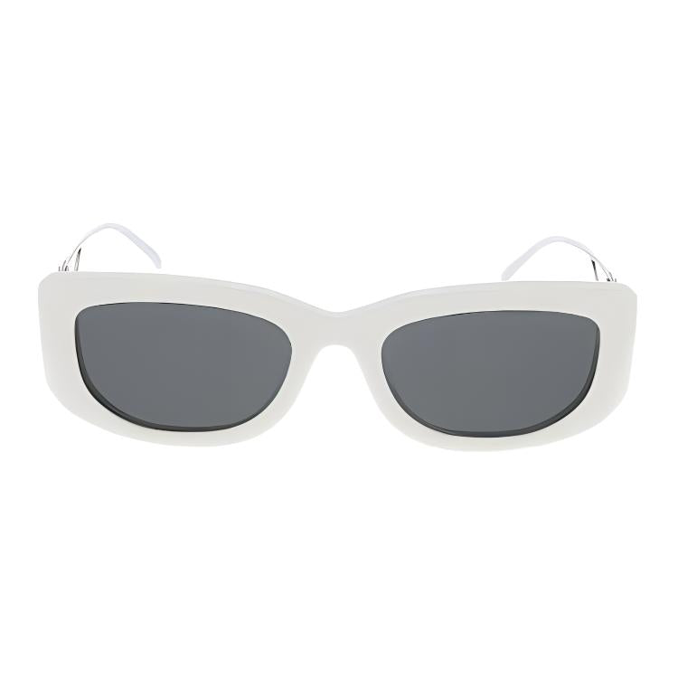 PRADA Oval Sunglasses Women's White