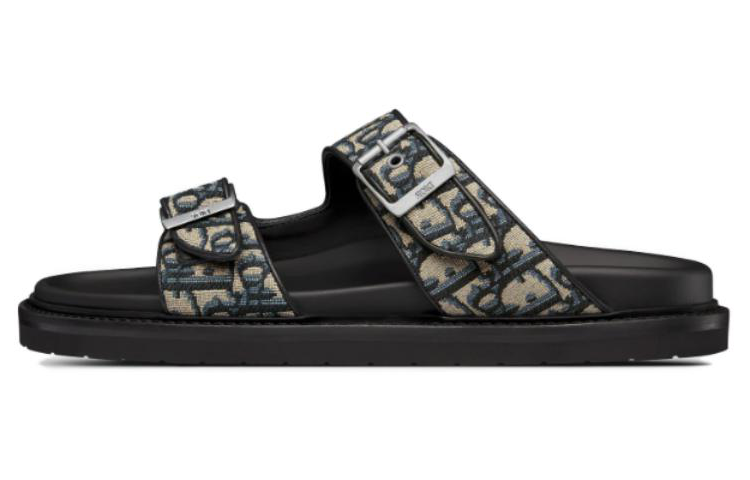 DIOR Aqua Sandal 'DIOR Oblique - Beige Black'