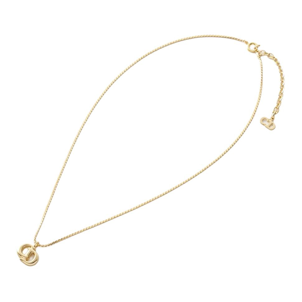 DIOR Gold-Plated Necklaces Unisex Gold