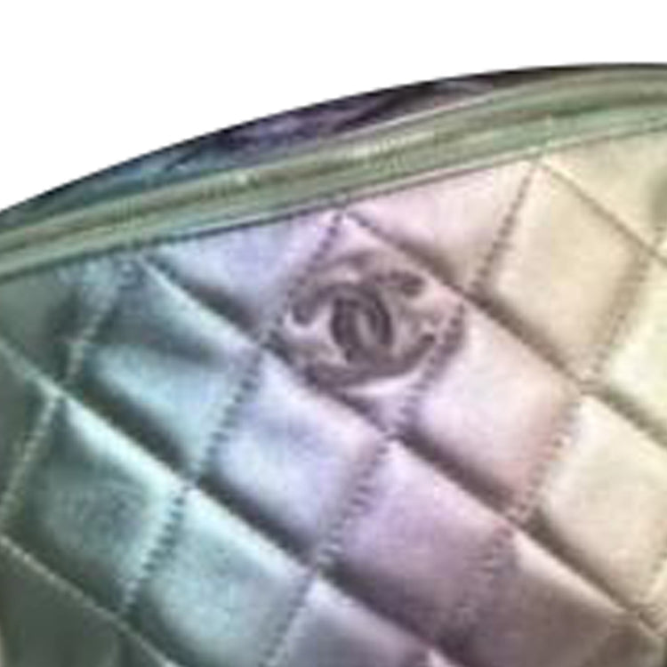 CHANEL Gradient Metallic Lambskin-Feel Fanny Pack Women's Iridescent Pink/Purple/Green