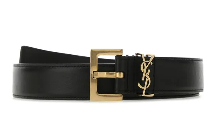 SAINT LAURENT Monogram Buckle Belt