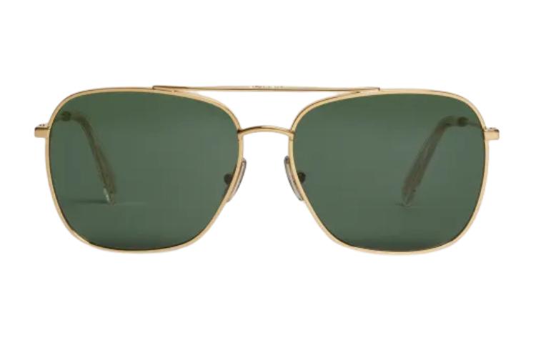 CELINE Metal Aviator Sunglasses Women's Gold