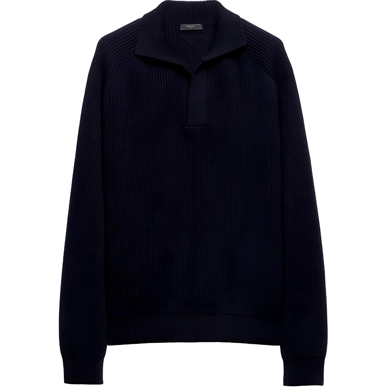 PRADA SS24 Cashmere Sweater Men's Blue