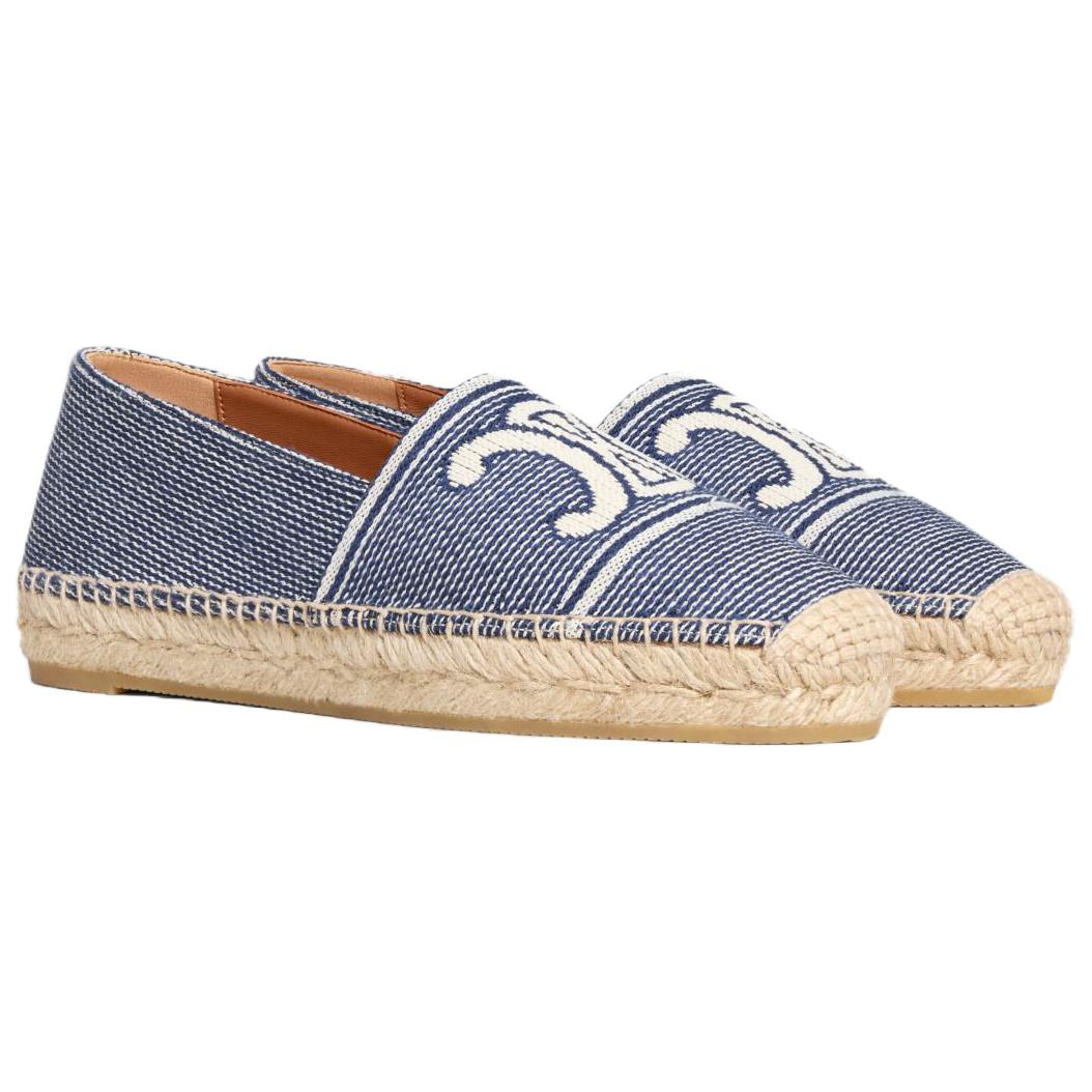 CELINE 25 Summer Women's Collection Espadrilles Women's Blue