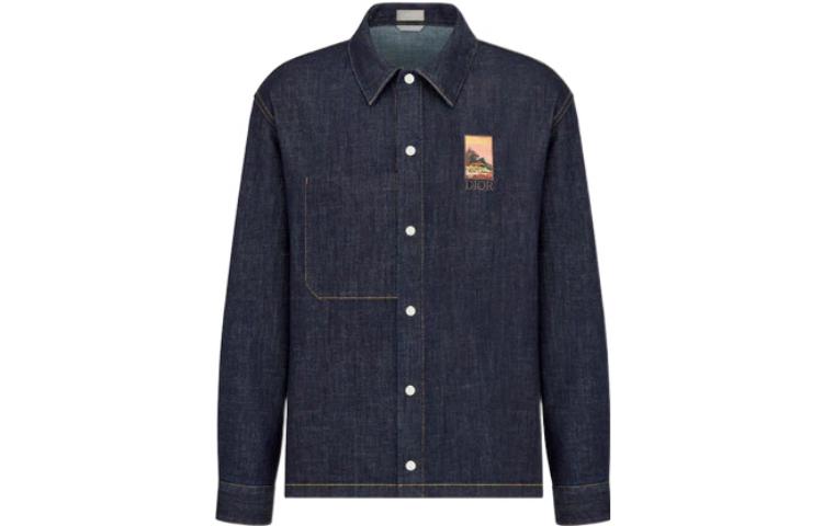 DIOR Shirts Men Blue