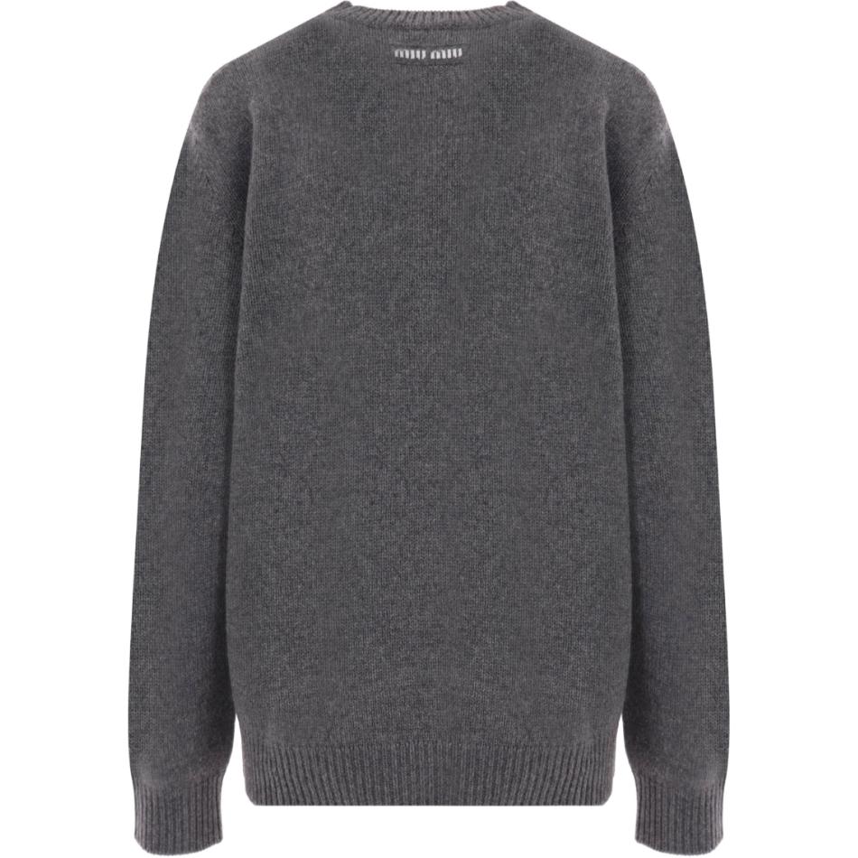 MIU MIU Logo intarsia Cashmere Jumper